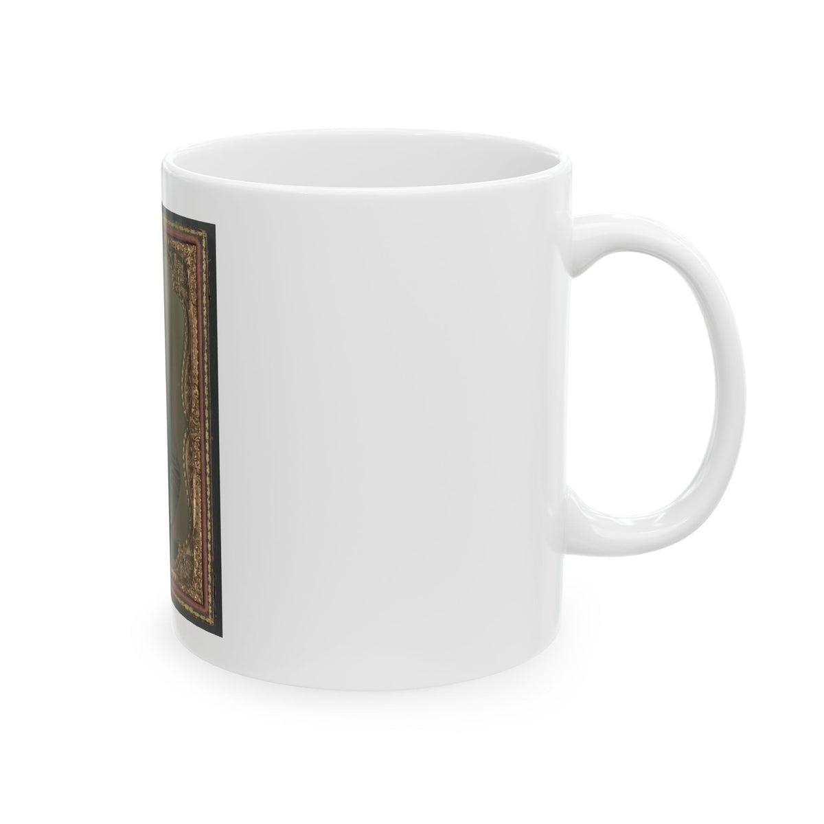 Major Charles Jones Green Of Co. A, 47th Virginia Infantry Regiment, In Uniform With Carved Cane (U.S. Civil War) White Coffee Mug