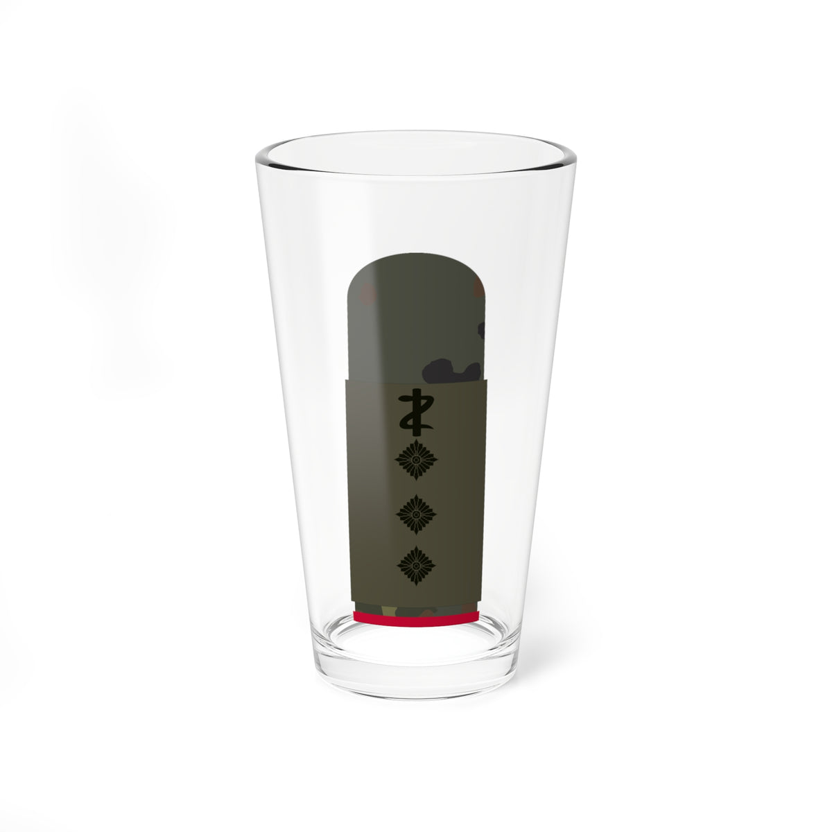 HA OS5 43c Stabsarzt i.G. ZMx L (Military Rank) Pint Glass 16oz