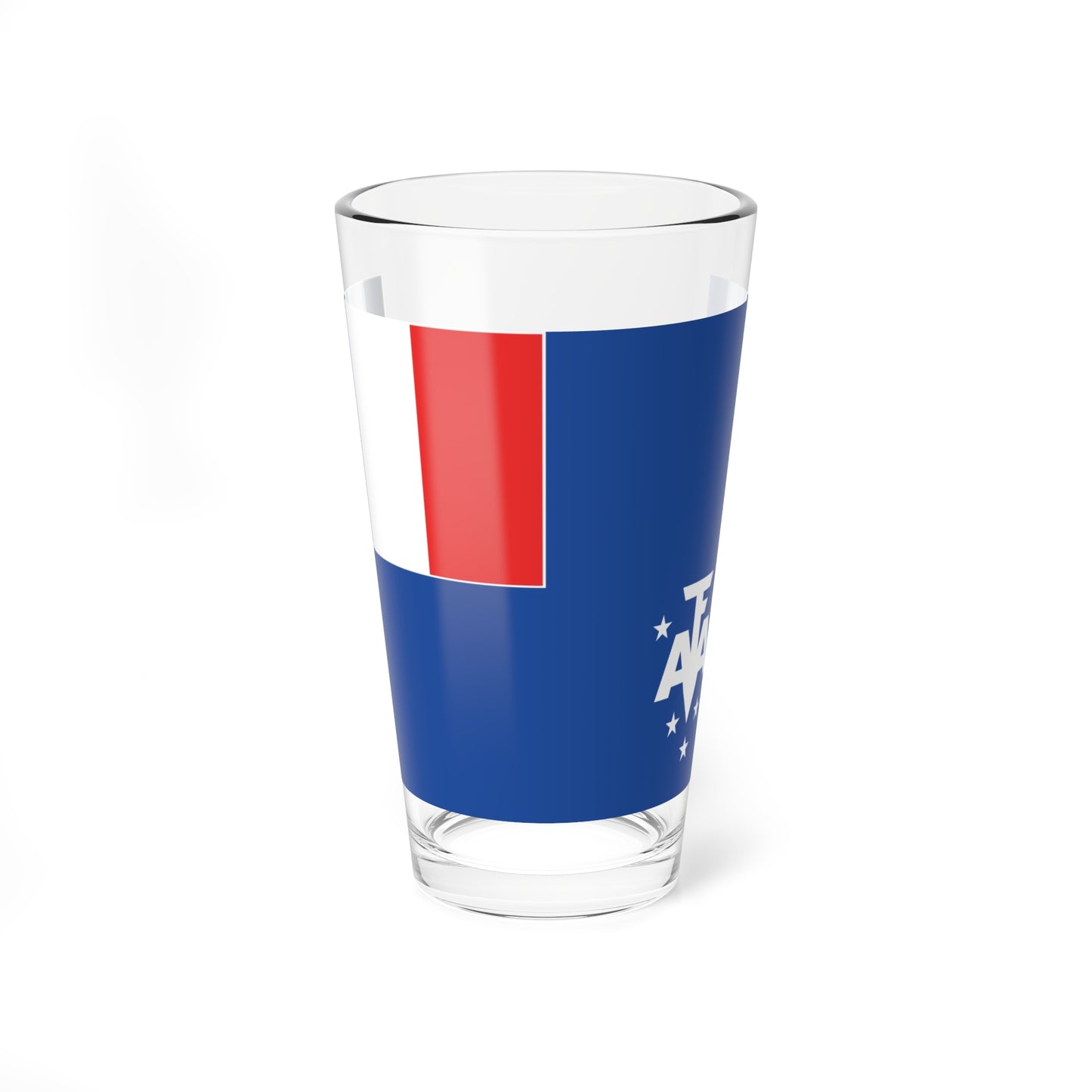 Flag of the French Southern and Antarctic Lands (France) Pint Glass 16oz
