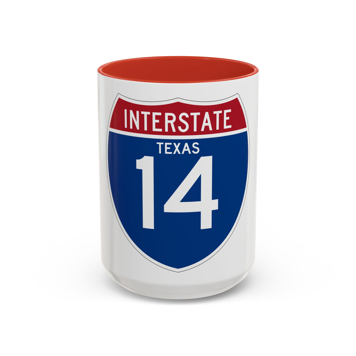 Interstate 14 (U.S. Highways) Accent Coffee Mug