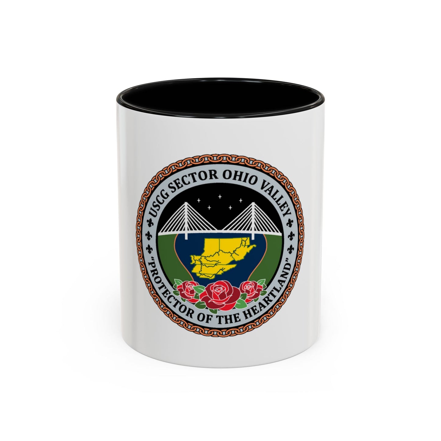 USCG SECTOR OHIO VALLEY (U.S. Coast Guard) Accent Coffee Mug