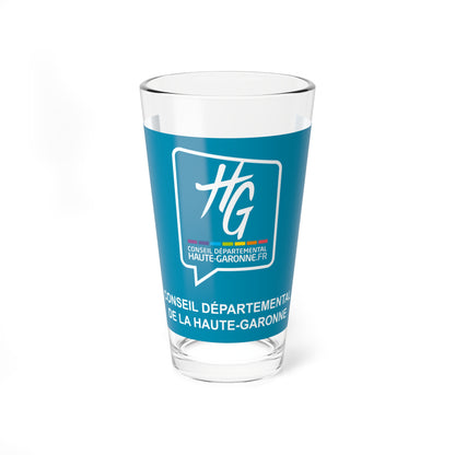 Flag of the Department of Haute-Garonne (France) Pint Glass 16oz