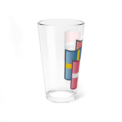 Scandinavia flags Denmark (Sweden) Pint Glass 16oz