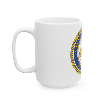 Seal of Houston Texas - White Coffee Mug