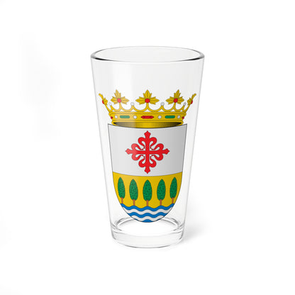 Escudo de Alamillo Ciudad Real (Spain) (Coat of Arms) Pint Glass 16oz