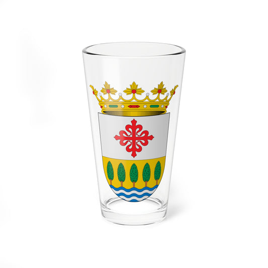 Escudo de Alamillo Ciudad Real (Spain) (Coat of Arms) Pint Glass 16oz