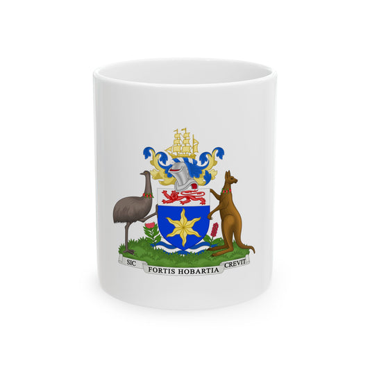 Coat of Arms Hobart Australia - White Coffee Mug