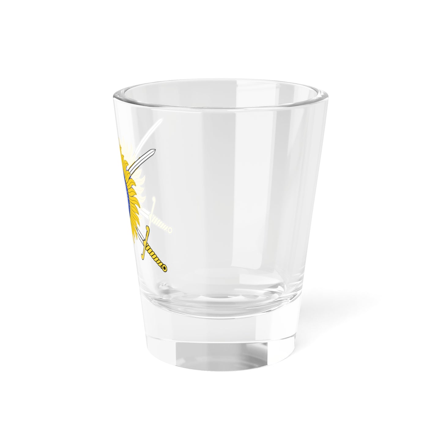 Insignia of the Royal Indian Army Service Corps (India) (Coat of Arms) Shot Glass 1.5oz