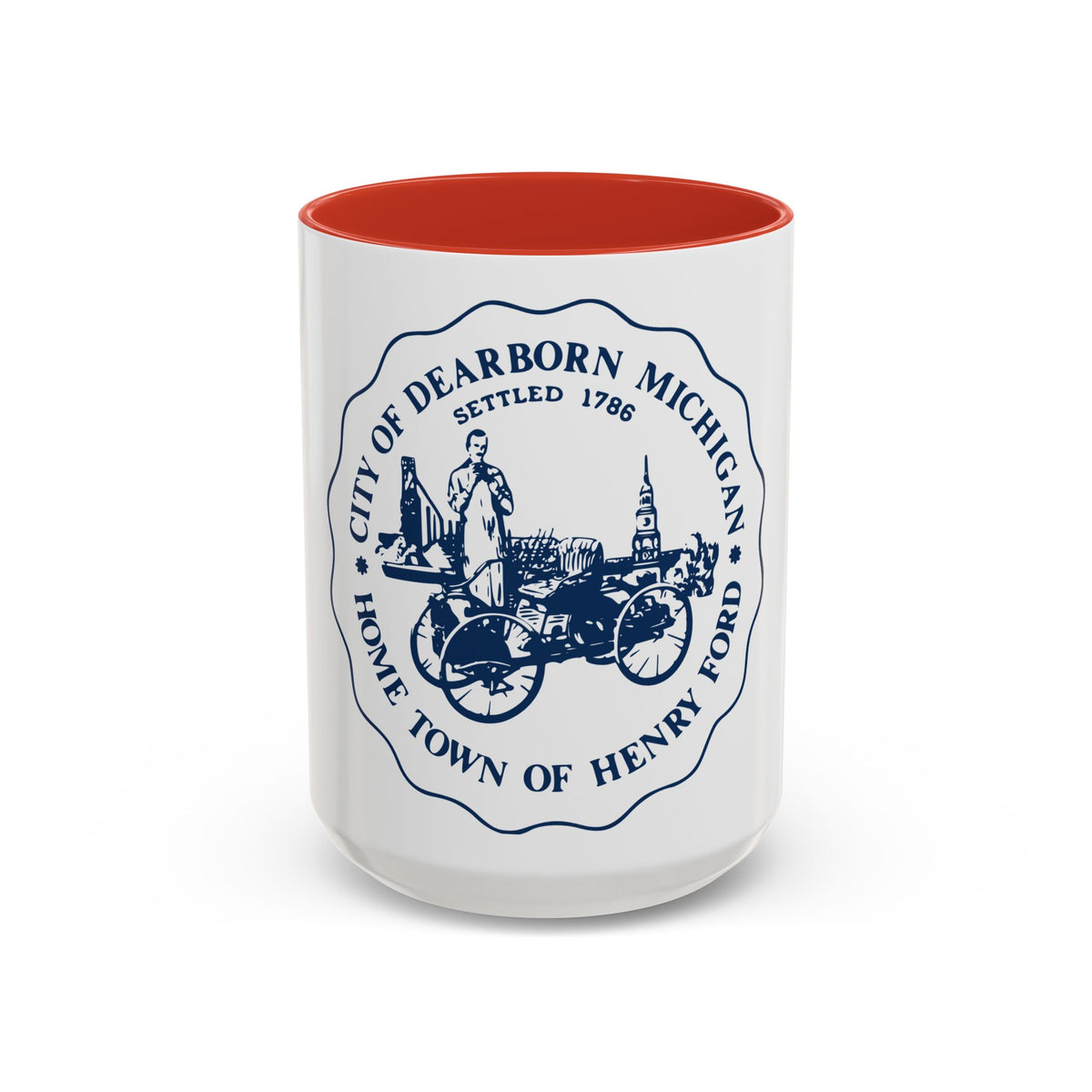 Seal of Dearborn Michigan - Accent Coffee Mug