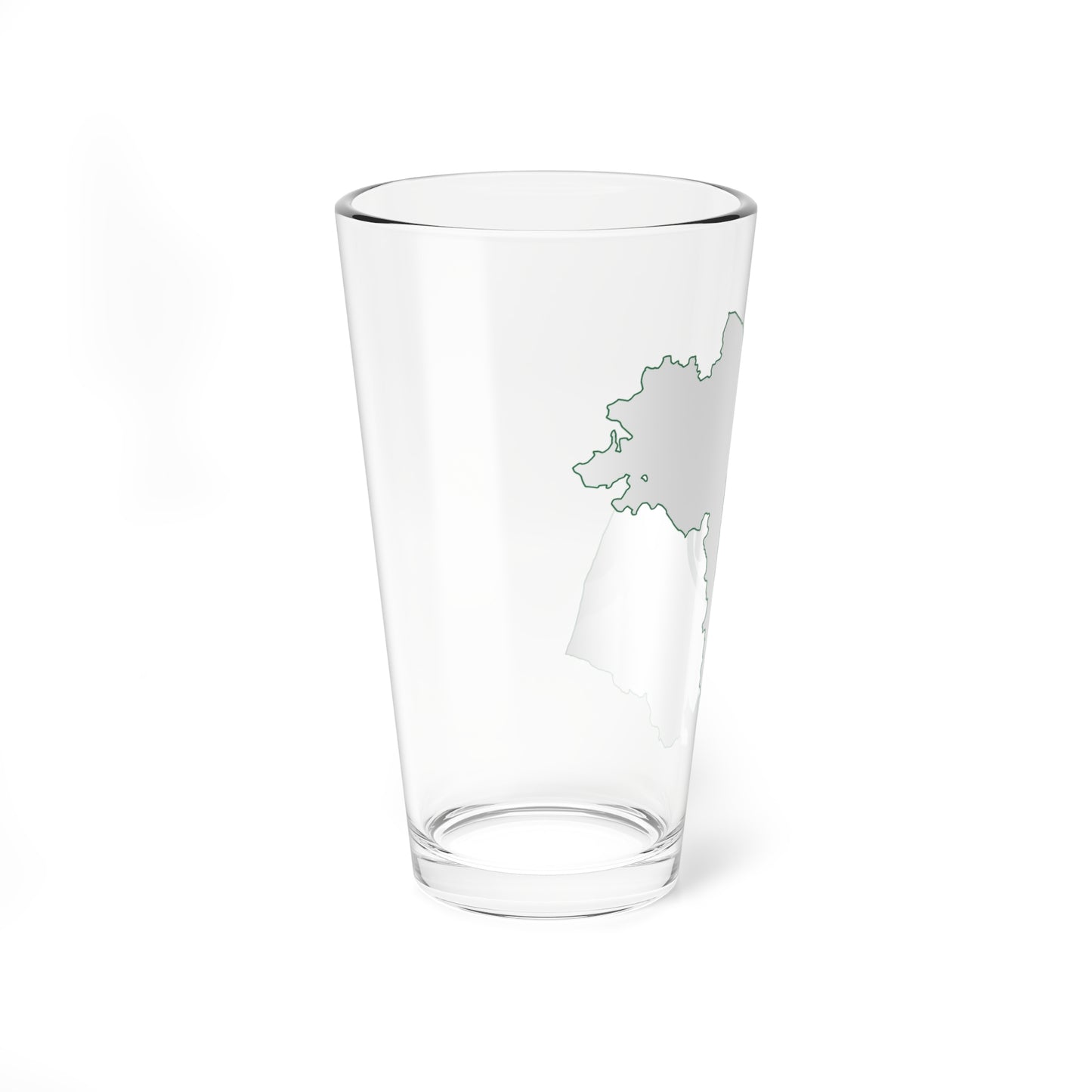 Flag map of Marche (Italy) Pint Glass 16oz
