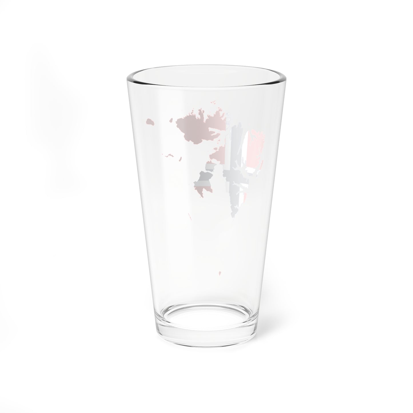 Flag-map of Svalbard (Norway) Pint Glass 16oz