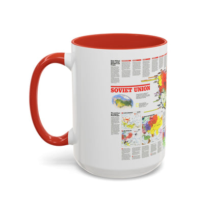 Russia - Soviet Union 2 (1990) (Map) Accent Coffee Mug