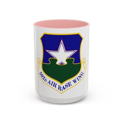 502d Air Base Wing (U.S. Air Force) Accent Coffee Mug