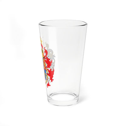 Escudo de Felipe II con ornamentación germánica (Spain) (Coat of Arms) Pint Glass 16oz