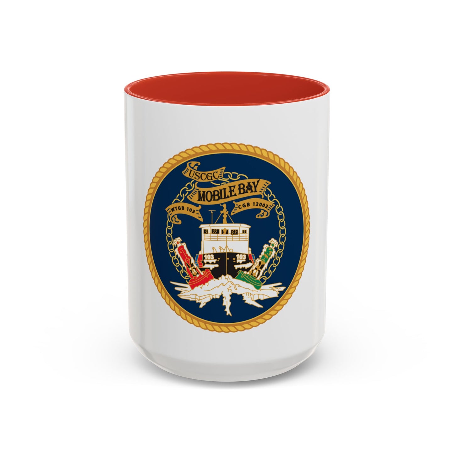 USCGC Mobile Bay WTGB 103 (U.S. Coast Guard) Accent Coffee Mug