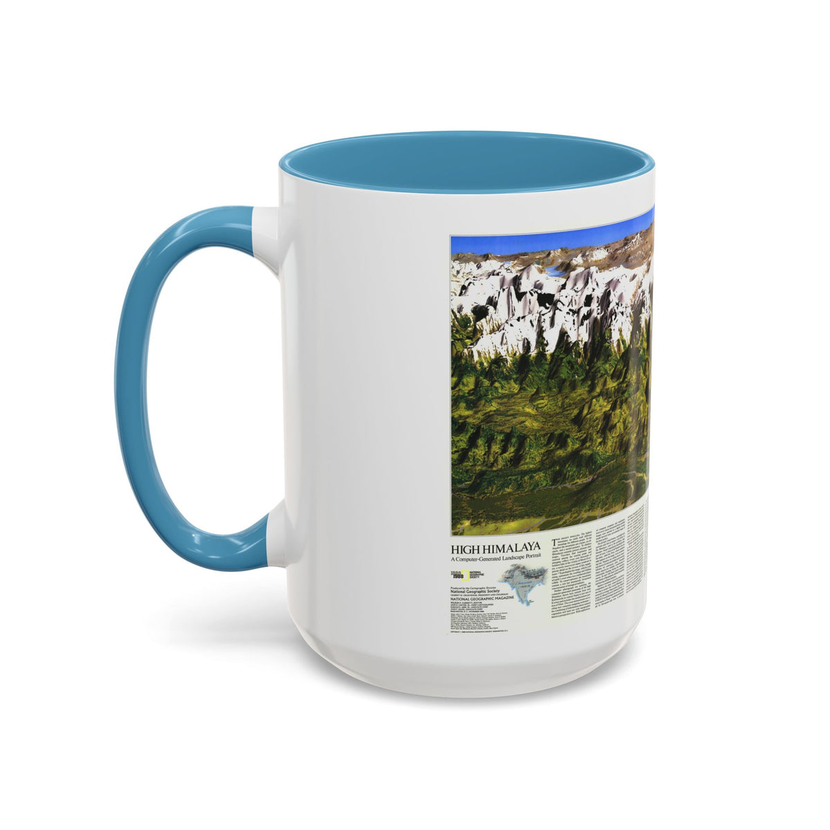 High Himalaya (1988) (Map) Accent Coffee Mug
