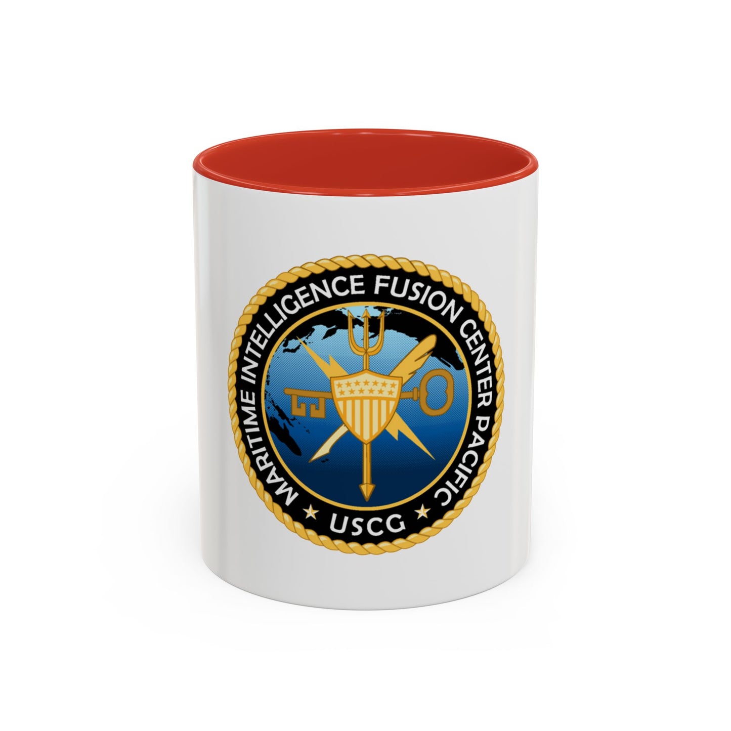 USCG MIFC PAC (U.S. Coast Guard) Accent Coffee Mug