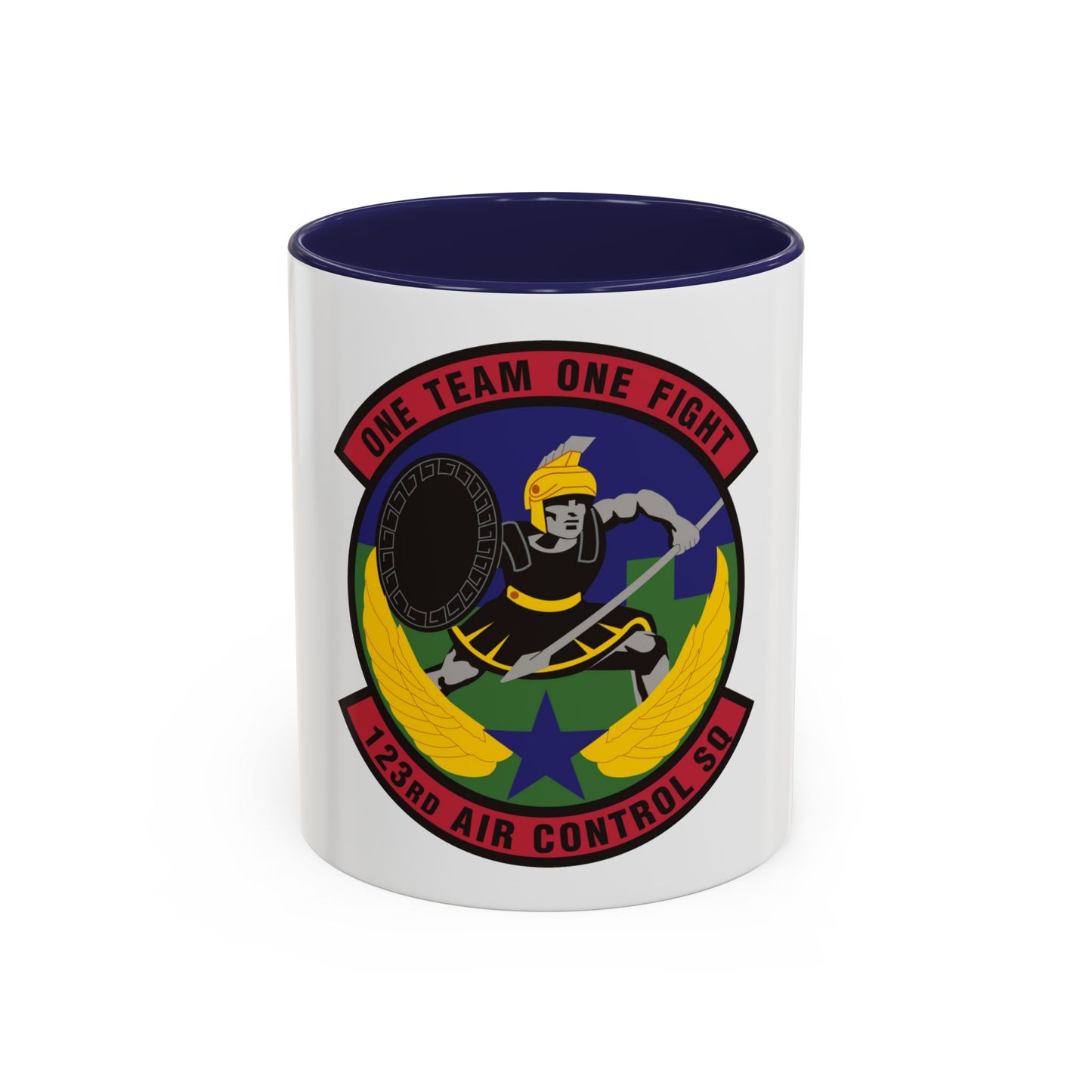123d Air Control Squadron (U.S. Air Force) Accent Coffee Mug