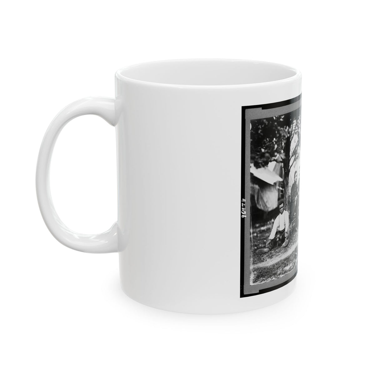 General Napoleon Bonaparte Mclaughlen And Staff Near Washington, D.C. (U.S. Civil War) White Coffee Mug