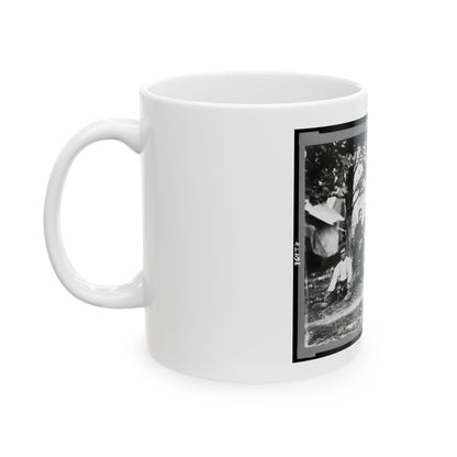 General Napoleon Bonaparte Mclaughlen And Staff Near Washington, D.C. (U.S. Civil War) White Coffee Mug