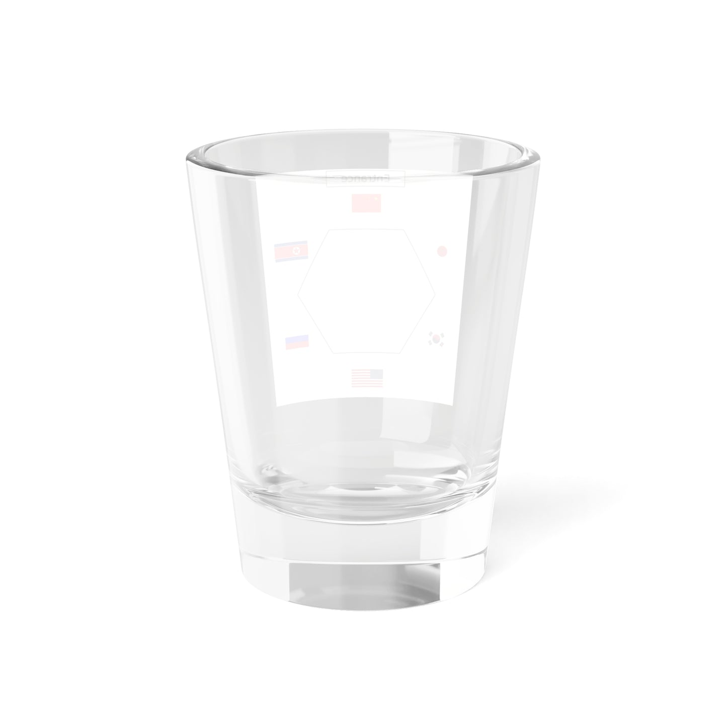 Table layout of Six-Party Talks (Korea) Shot Glass 1.5oz