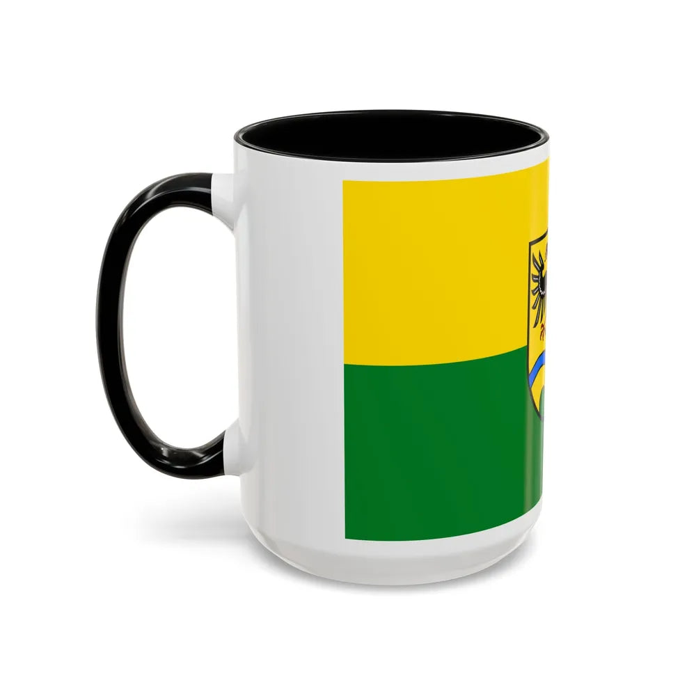 Flag of Deggendorf Germany - Accent Coffee Mug-Go Mug Yourself