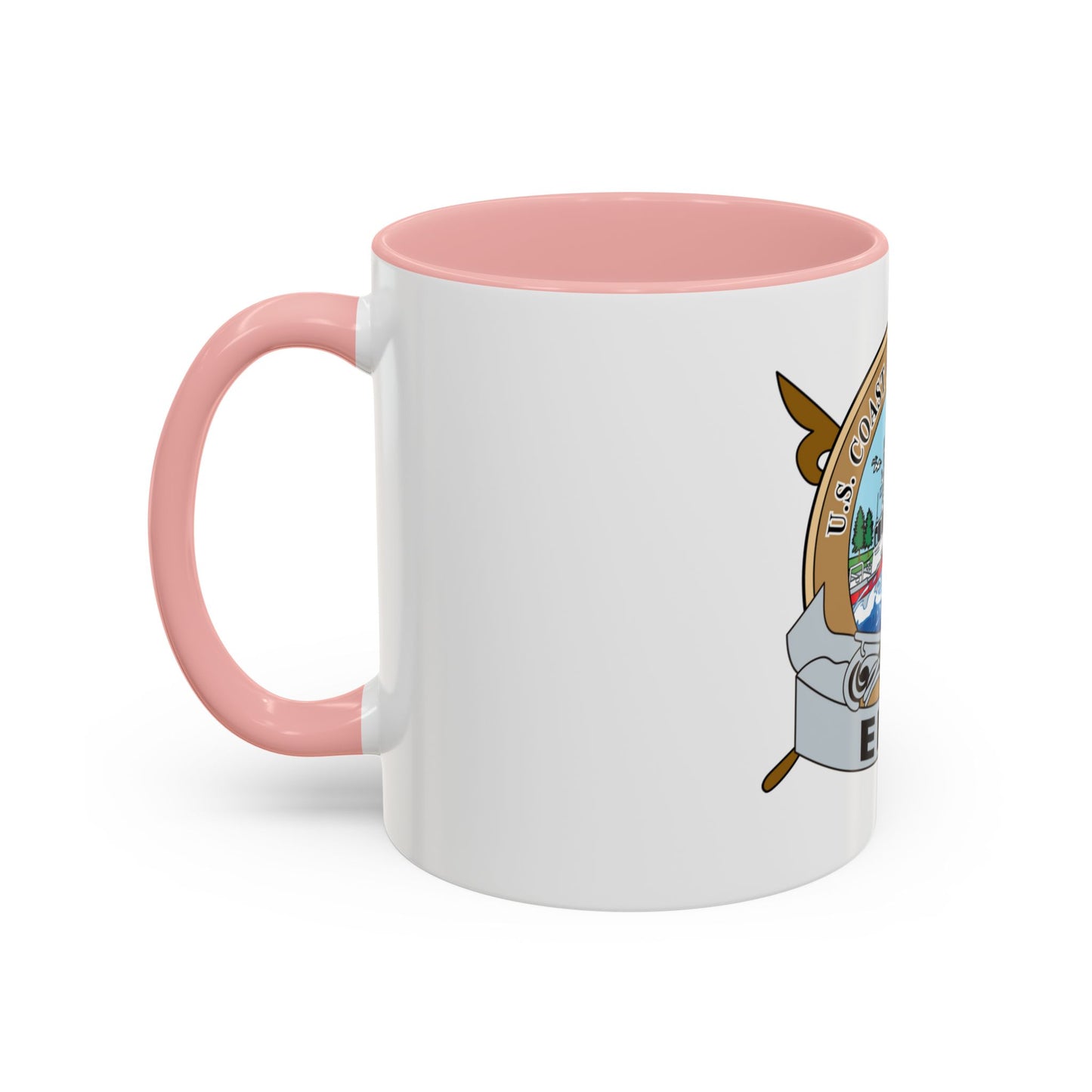 USCG Station Erie (U.S. Coast Guard) Accent Coffee Mug