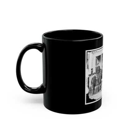 Stevensburg, Va.  Gen. Judson Kilpatrick, 3d Division, Cavalry Corps, With Ladies And Staff Members On The Porch Of Headquarters (U.S. Civil War) Black Coffee Mug