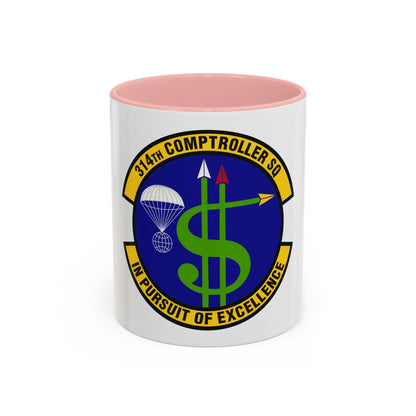 314th Comptroller Squadron (U.S. Air Force) Accent Coffee Mug