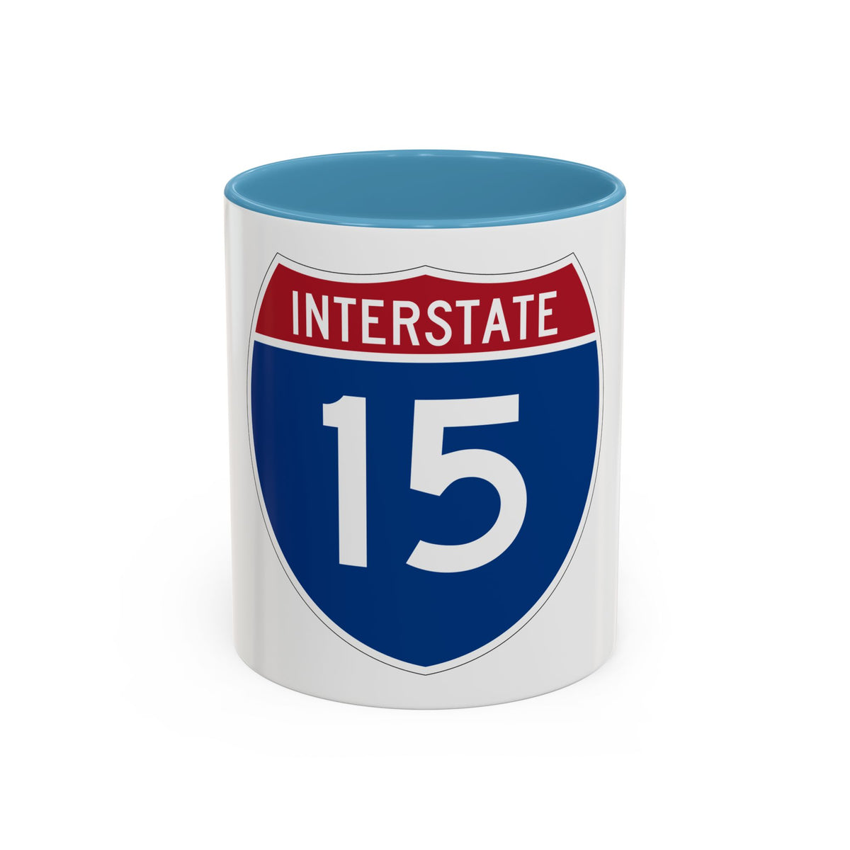 Interstate 15 (U.S. Highways) Accent Coffee Mug
