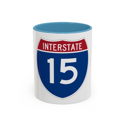 Interstate 15 (U.S. Highways) Accent Coffee Mug