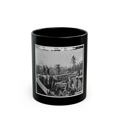 Atlanta, Georgia. Sherman's Men In Confederate Fort East Of Atlanta (U.S. Civil War) Black Coffee Mug