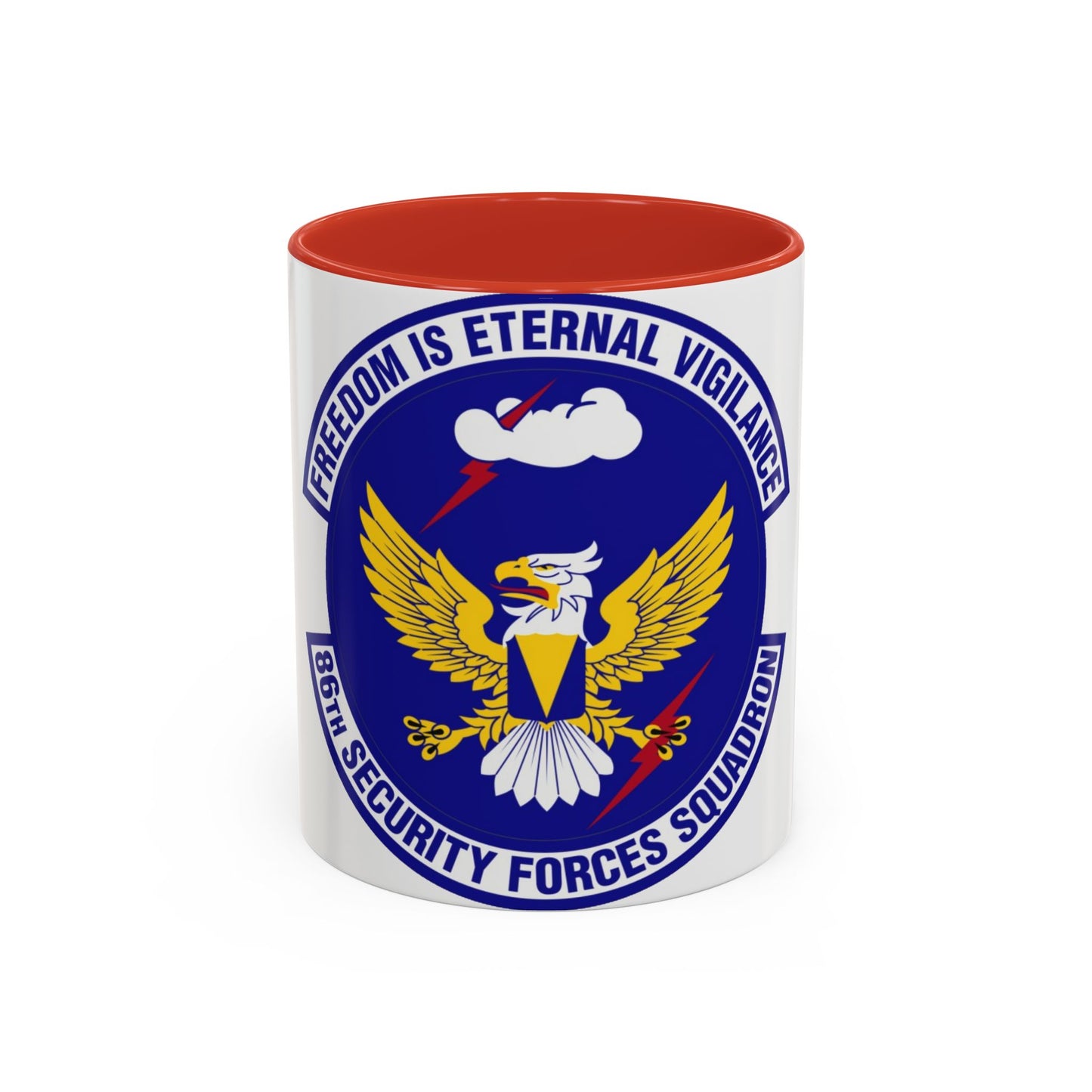 86 Security Forces Squadron USAFE (U.S. Air Force) Accent Coffee Mug