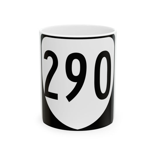Virginia 290 1980 (Virginia) (Road Sign) White Coffee Mug