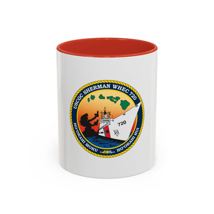 USCGC Sherman WHEC 720 new 2016 (U.S. Coast Guard) Accent Coffee Mug