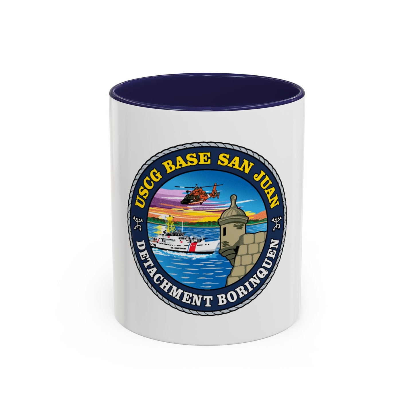 USCG Base San Juan (U.S. Coast Guard) Accent Coffee Mug