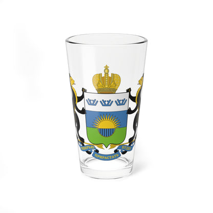 Coat of Arms of Tyumen Oblast (Russia) (Coat of Arms) Pint Glass 16oz