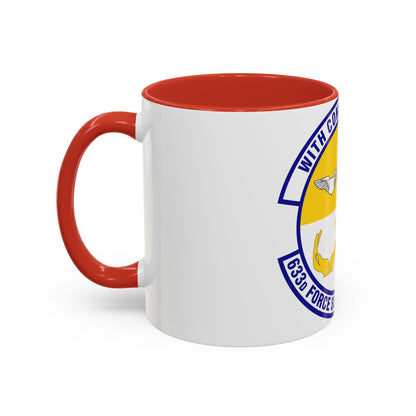 633d Force Support Squadron (U.S. Air Force) Accent Coffee Mug