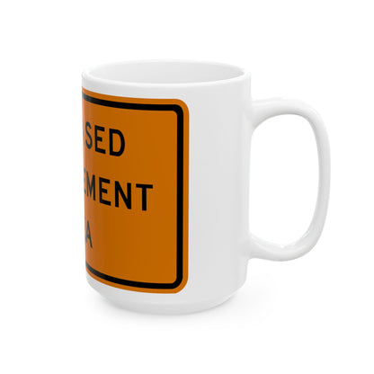 NYS NYW8-46 (New York) (Road Sign) White Coffee Mug