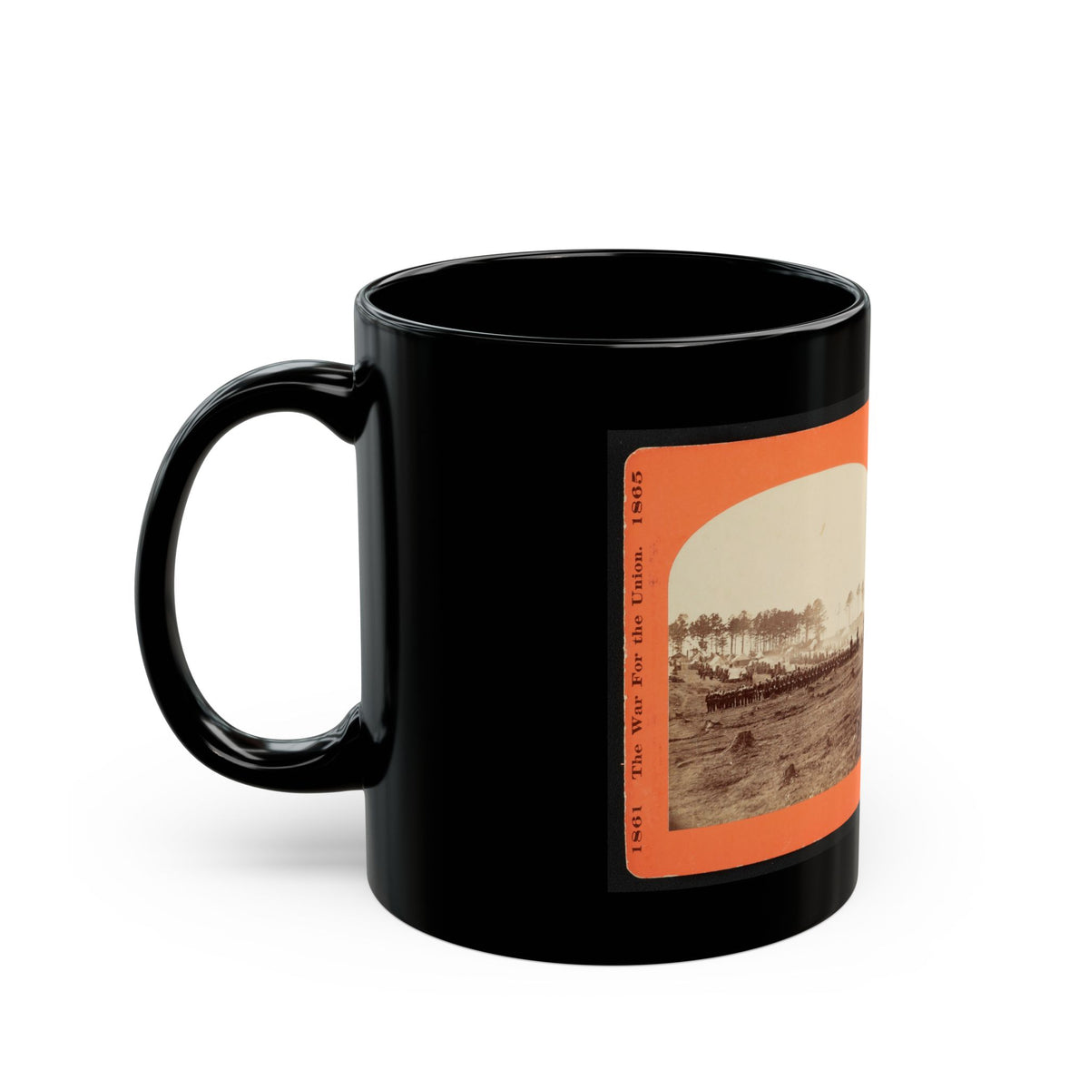 Mounting Guard  001 (U.S. Civil War) Black Coffee Mug