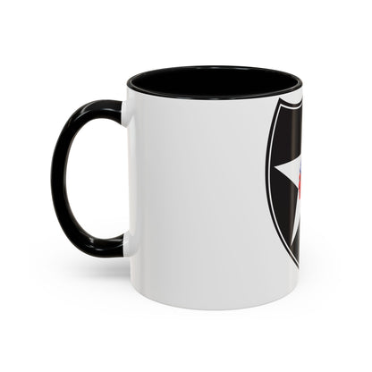 2nd Infantry Division (U.S. Army) Accent Coffee Mug