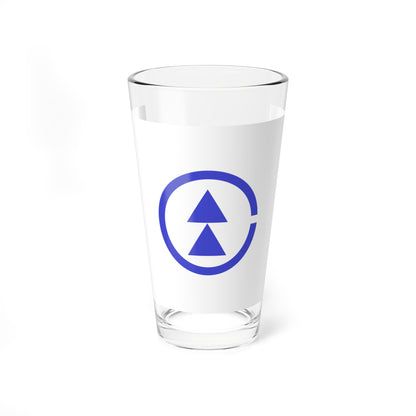 Flag of Nita Shimane 1955-2005 blue version (Japan) Pint Glass 16oz