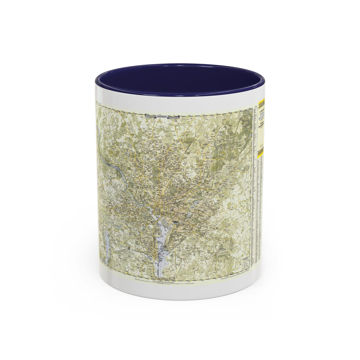 USA - Washington, Suburban (1948) (Map) Accent Coffee Mug