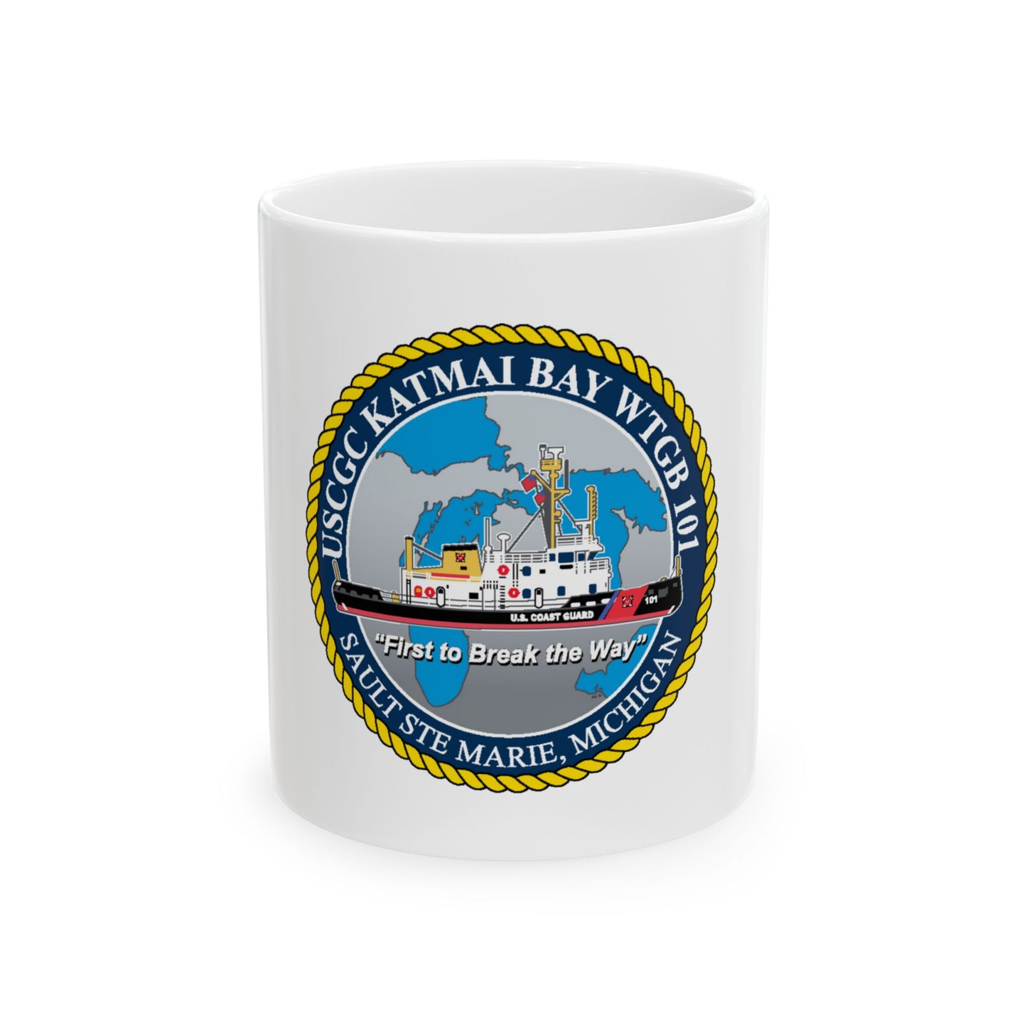USCG Katmai Bay WTGB 101 (U.S. Coast Guard) White Coffee Mug