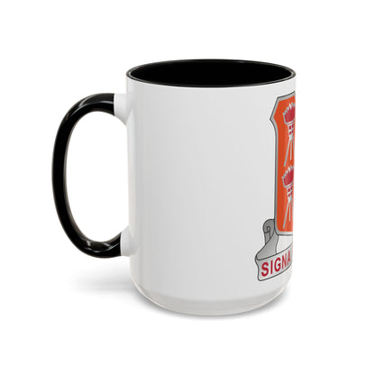 447 Signal Battalion (U.S. Army) Accent Coffee Mug