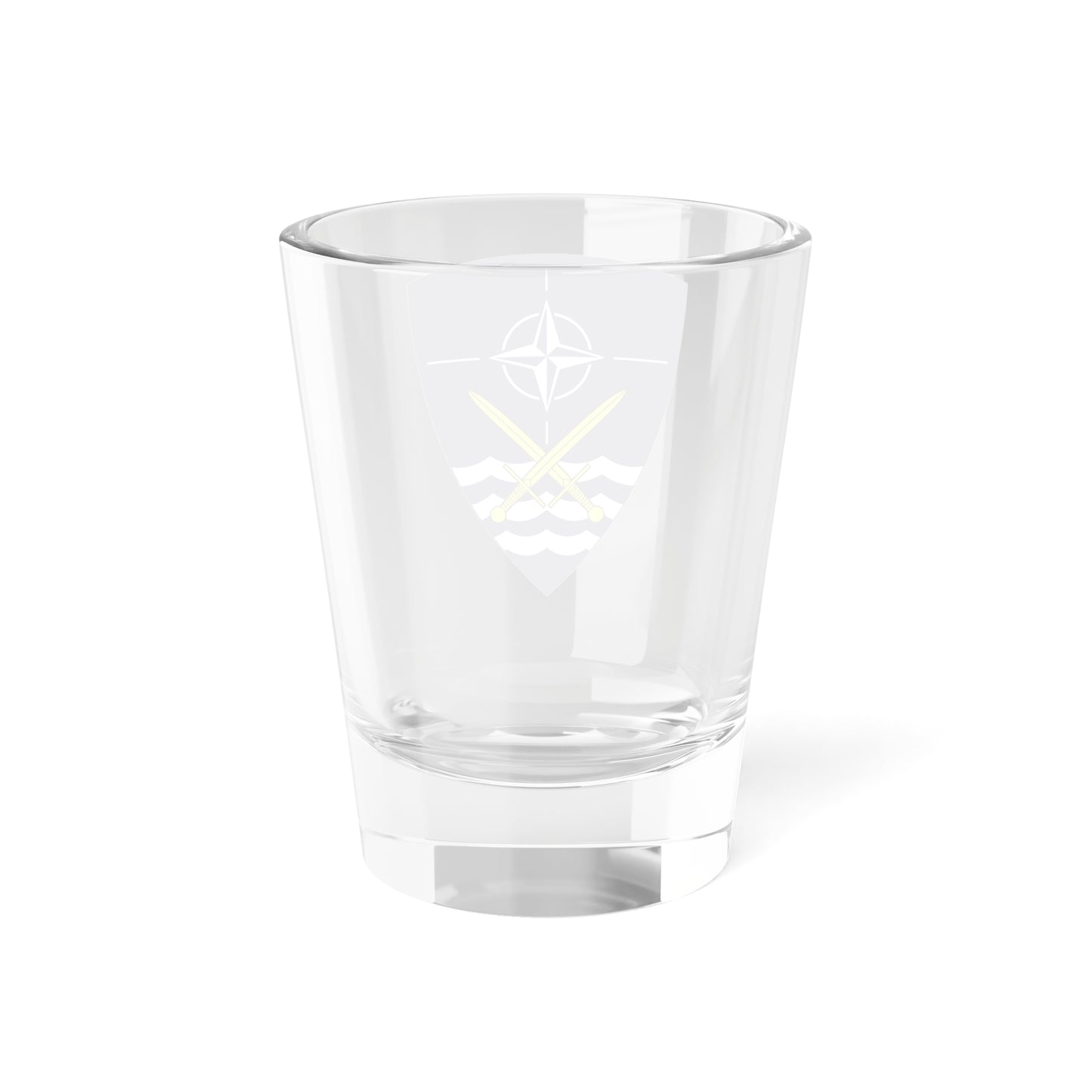 Headquarters Allied Land Forces Schleswig-Holstein and Jutland (Germany) (Coat of Arms) Shot Glass 1.5oz