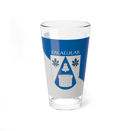 Flag of Zalaujlak (Hungary) Pint Glass 16oz