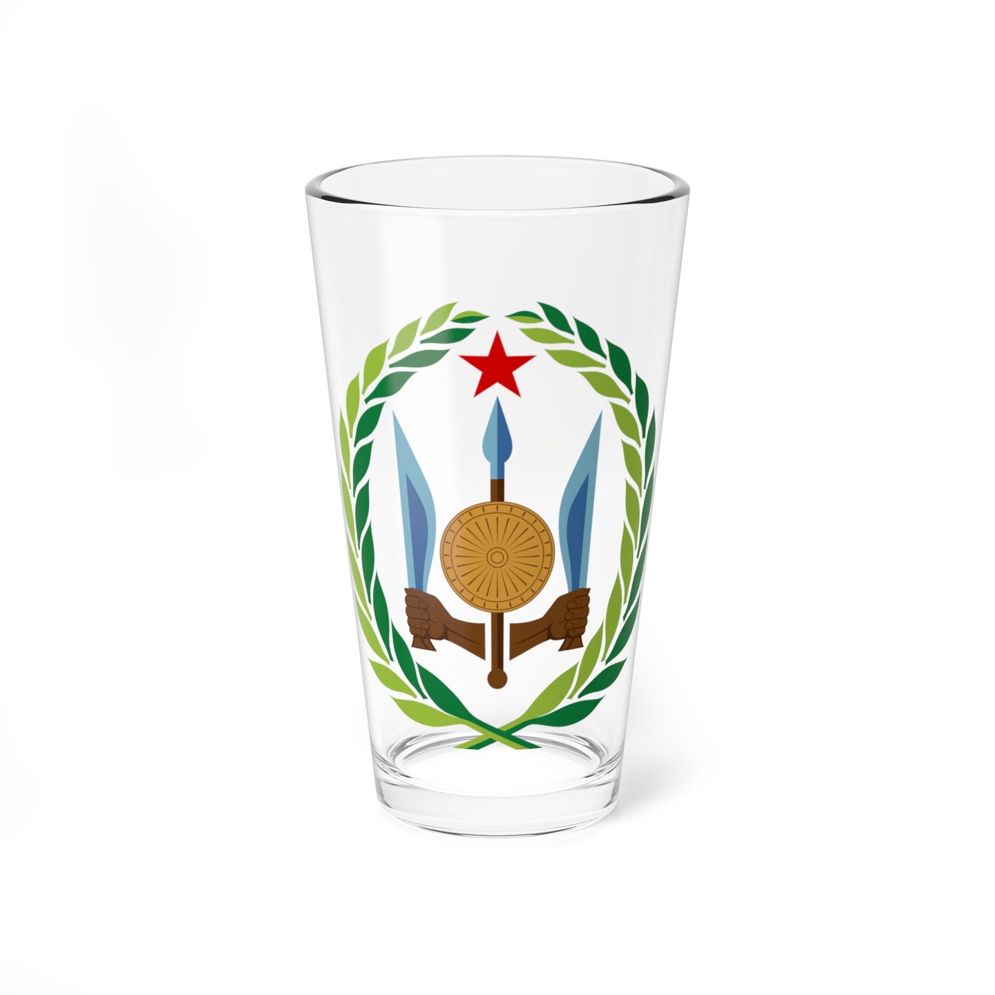 Emblem of Djibouti (Djibouti) (Coat of Arms) Pint Glass 16oz