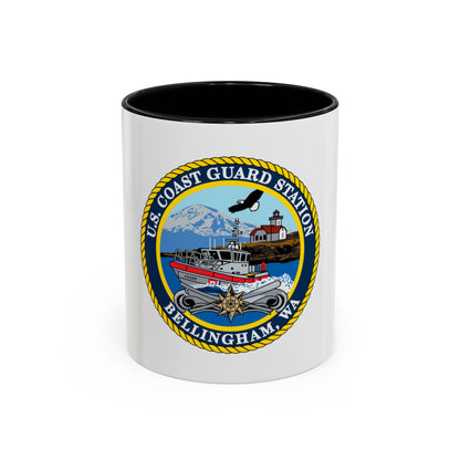 USCG Station Bellingham WA (U.S. Coast Guard) Accent Coffee Mug