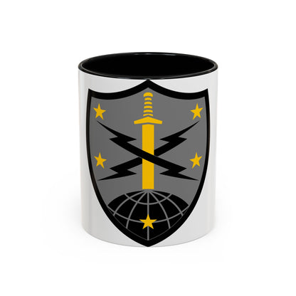 91 Cyber Brigade 2 (U.S. Army) Accent Coffee Mug